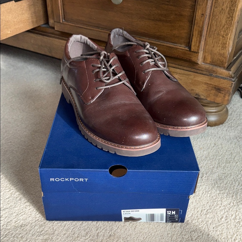 Rockport Men's Dark Brown Oxfords